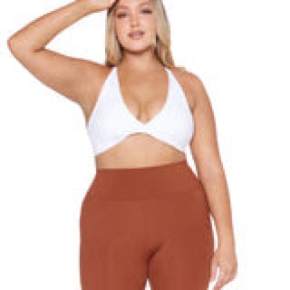 Crop Shop Boutique CSB Sierra Thin Strap Crop White Small VGUC